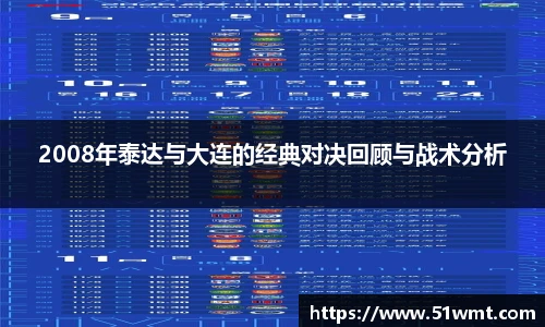 2008年泰达与大连的经典对决回顾与战术分析