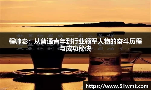 程帅澎：从普通青年到行业领军人物的奋斗历程与成功秘诀